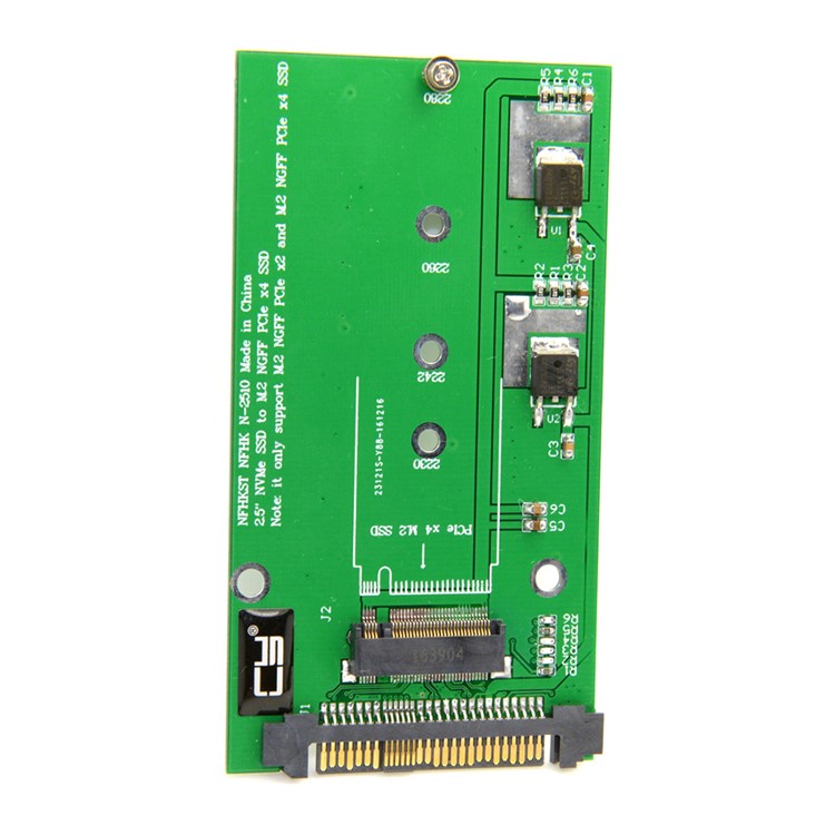 SFF-8639 NVME U.2 to NGFF M.2 M-key PCIe SSD Adapter for Mainboard Replace Intel SSD 750 p3600 p3700-5