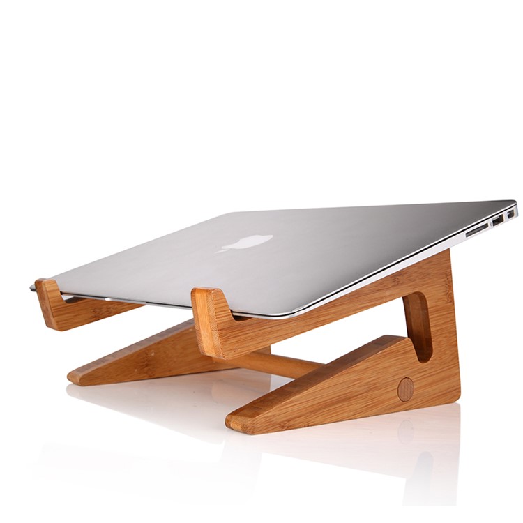 SEENDA Handicrafts Durable Solid Wood Horizon Laptop Stand-1