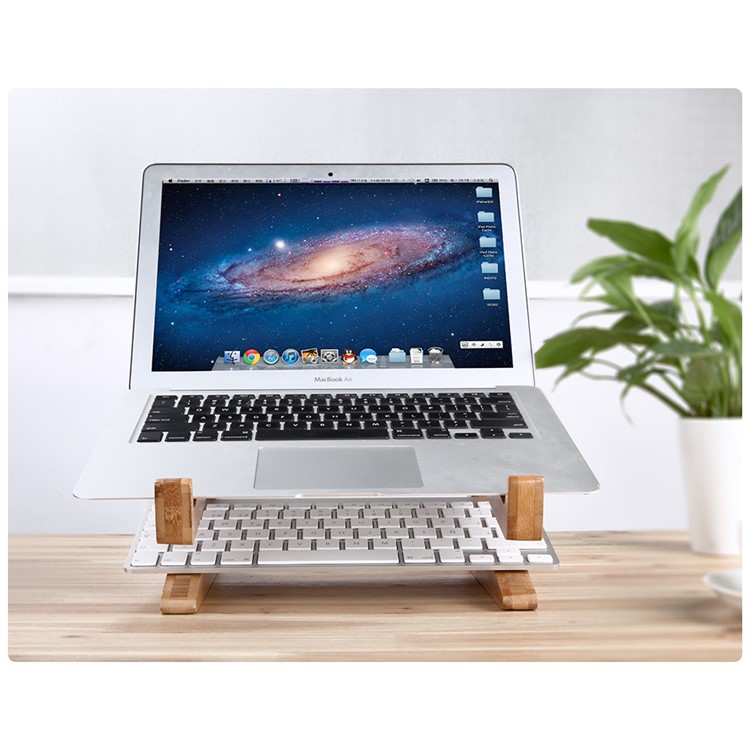 SEENDA Handicrafts Durable Solid Wood Horizon Laptop Stand-9