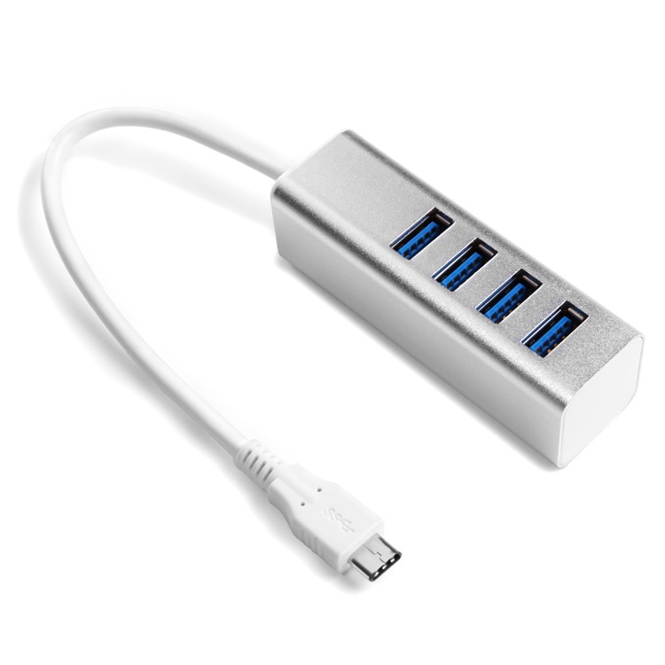 4-Port USB 3.0 Type-C Hub with Cable for Macbook Pro-1