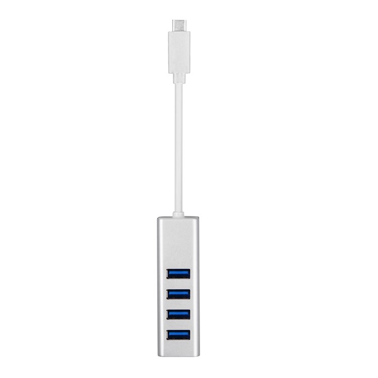 4-Port USB 3.0 Type-C Hub with Cable for Macbook Pro-10