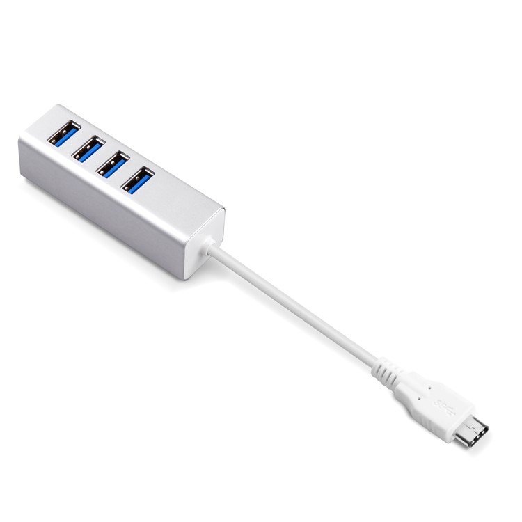 4-Port USB 3.0 Type-C Hub with Cable for Macbook Pro-7