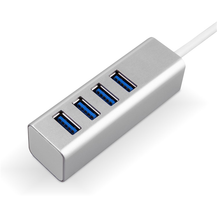 4-Port USB 3.0 Type-C Hub with Cable for Macbook Pro-8