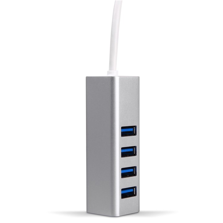 4-Port USB 3.0 Type-C Hub with Cable for Macbook Pro-9
