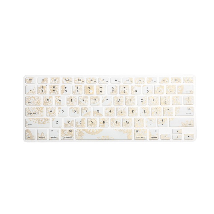Soft Silicone Keyboard Protector Guard Film for Macbook Air 13.3 A1369 / A1466 Macbook Pro 15.4 A1286 - Beige-1