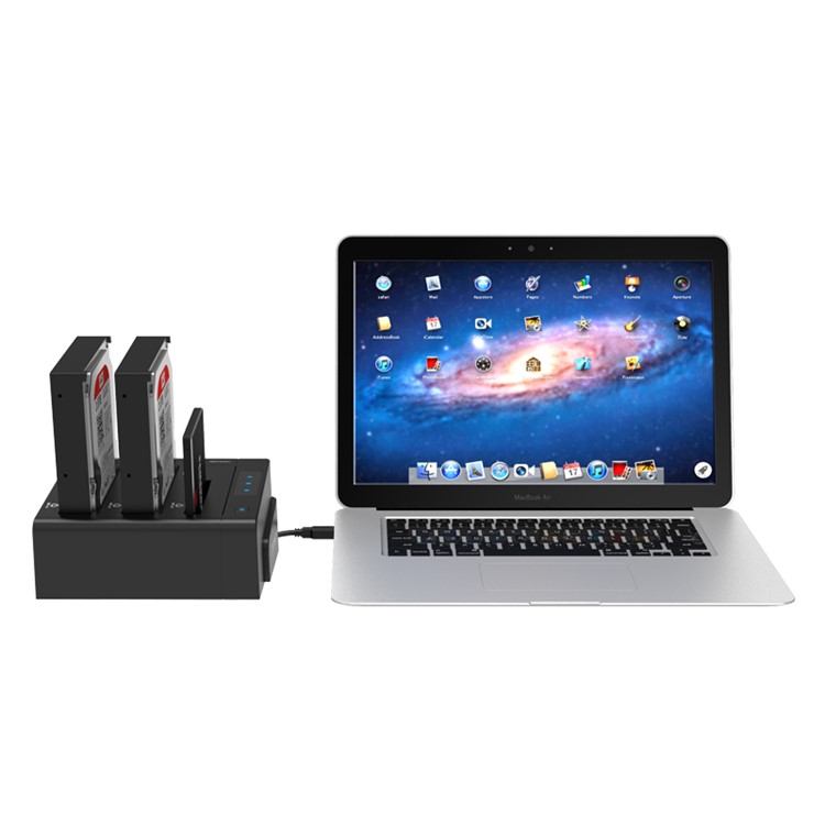 ORICO 6638US3-C 3 Baía USB3.0 Estação De Ancoragem Do Disco Rígido Para HDD / SSD De 2,5 / 3,5 Polegadas - Plugue EU-2
