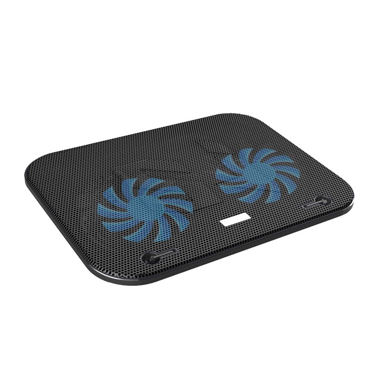 COOLCOLD F3 Ventola Di Raffreddamento Per Laptop Con Ventole Doppie Con Due Hub USB - Nero-2