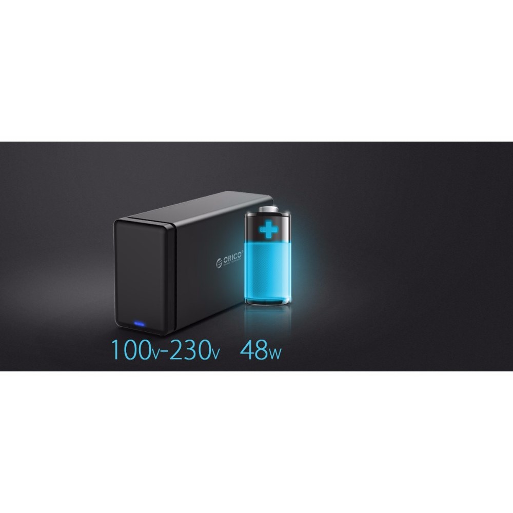 ORICO NS200C3-BK 2 BAy USB 3.1 Tipo-C Estación de base para unidad de disco duro de 3.5 - AU tapón-18