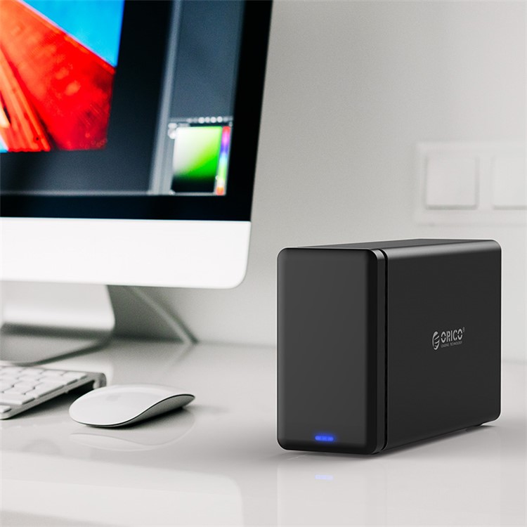 ORICO NS200U3-BK 2 bay USB 3.0 Dock per disco rigido per utensili HDD da 3,5 ''-EU spina-9