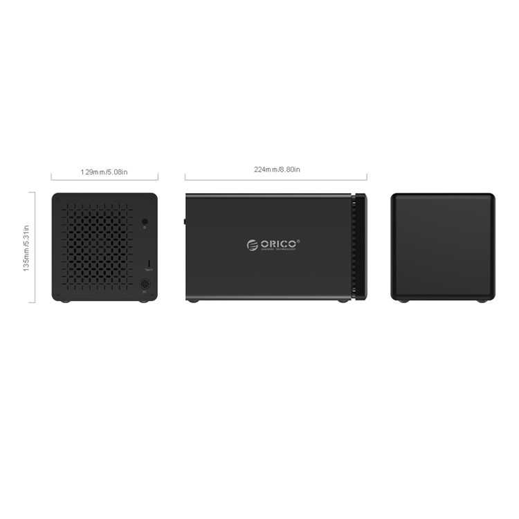 ORICO NS400C3-BK 4 BType de type-C Disque dur pour 3.5 '' HDD Tool Free - EU bouchon-5