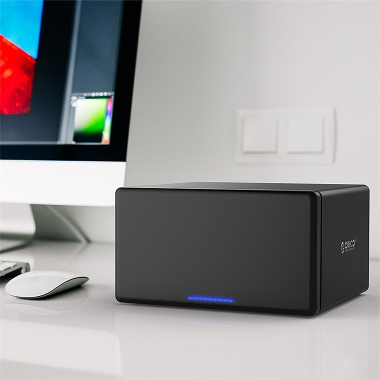 ORICO NS800C3-BK 8 Baías Tipo-c Dock Para Disco Rígido Para 3.5 \\"HDD Ferramenta Livre - Plugue EU-13