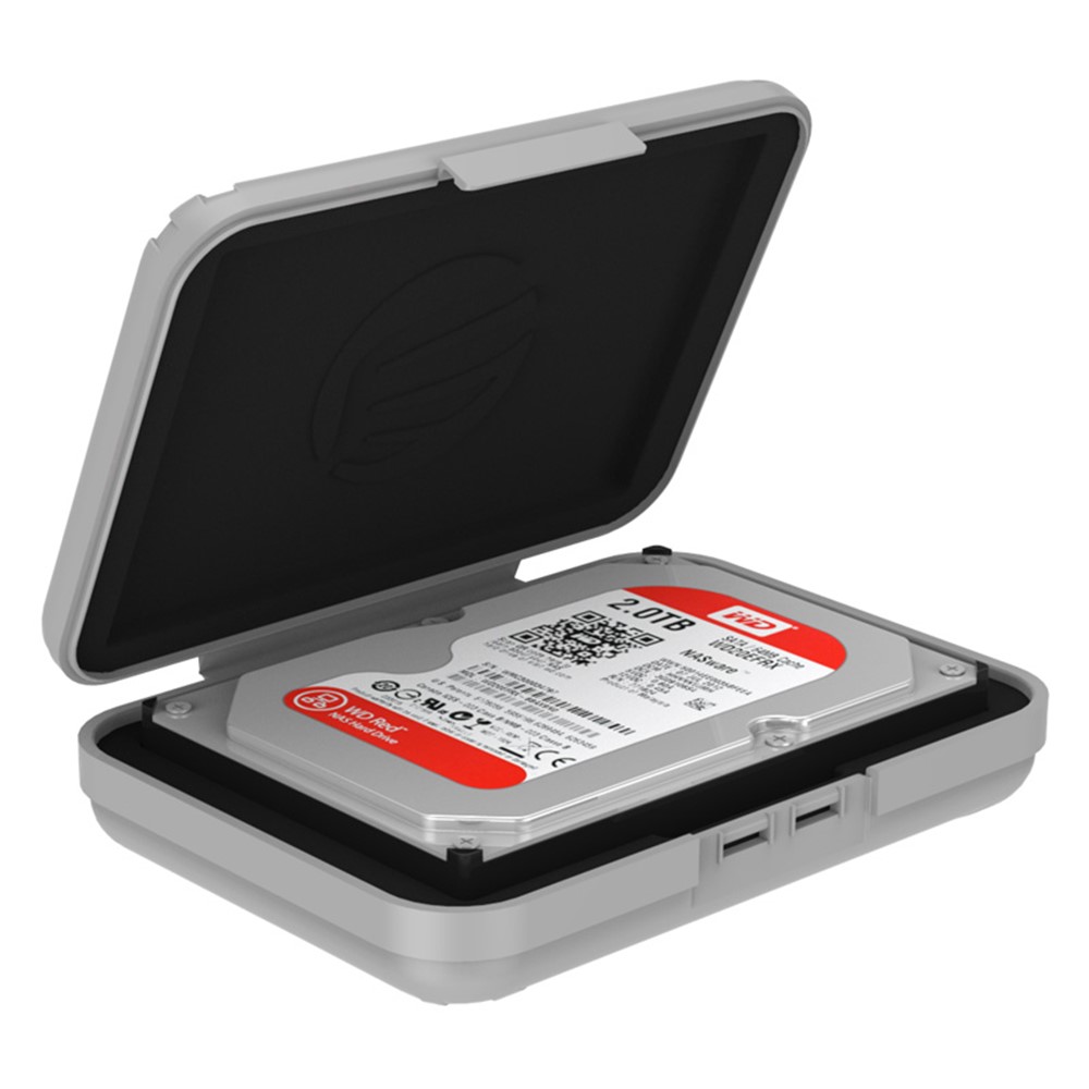 ORICO Boîtier de protection anti-statique de 3,5 pouces (PHX35-V1)-Gris-2