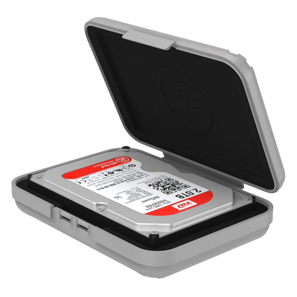 ORICO Boîtier de protection anti-statique de 3,5 pouces (PHX35-V1)-Gris-5