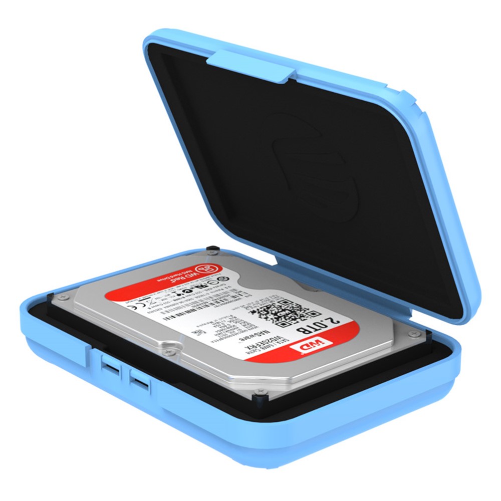 5 PCS / Set Exclusivo Orico PHX35-5C 3.5 '' Caixa De Protetor HDD Com EVA Sponge Mat Mobile Disk Drive-10