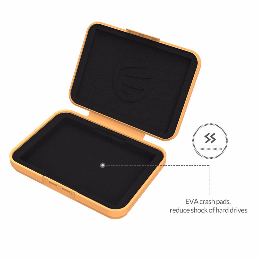 5 PCS / Set Exclusivo Orico PHX35-5C 3.5 '' Caixa De Protetor HDD Com EVA Sponge Mat Mobile Disk Drive-4