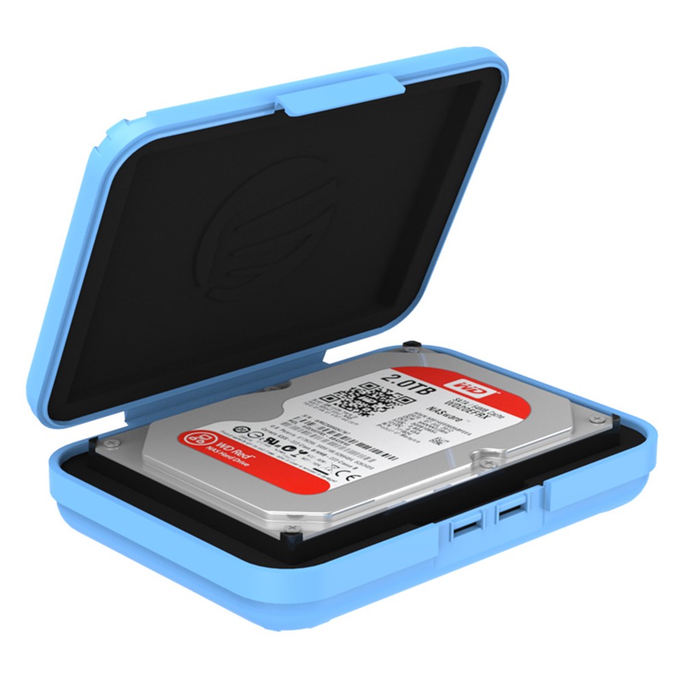 5 PCS / Set Exclusivo Orico PHX35-5C 3.5 '' Caixa De Protetor HDD Com EVA Sponge Mat Mobile Disk Drive-7