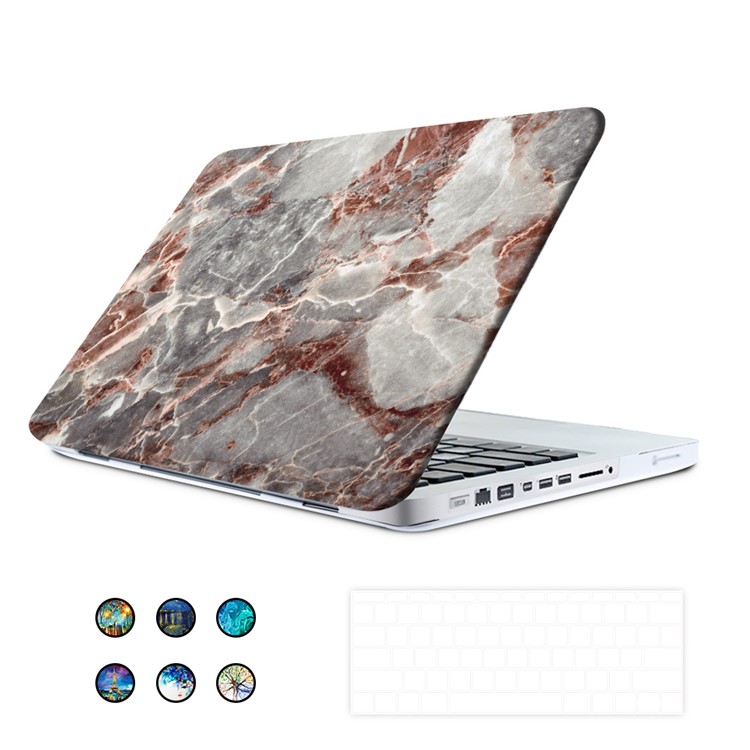 3D Marble Pattern Hard Case + Screen Protector + US Version Silicone Keyboard Film for MacBook Pro 15-inch (2016)-8