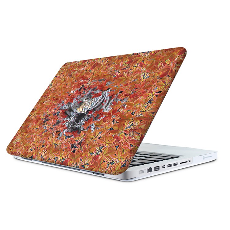 3D Black Bear Pattern Hard Shell Case + Screen Protector + US Version Silicone Keyboard Film for Macbook Pro 13.3 with Retina Display-5