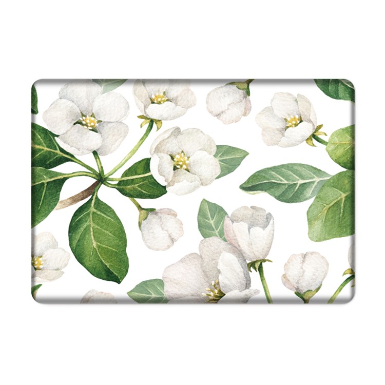 3D Flower Pattern Hard Shell Case + Screen Protector + US Version Silicone Keyboard Film for MacBook Pro 15.4 inch with Retina Display-2