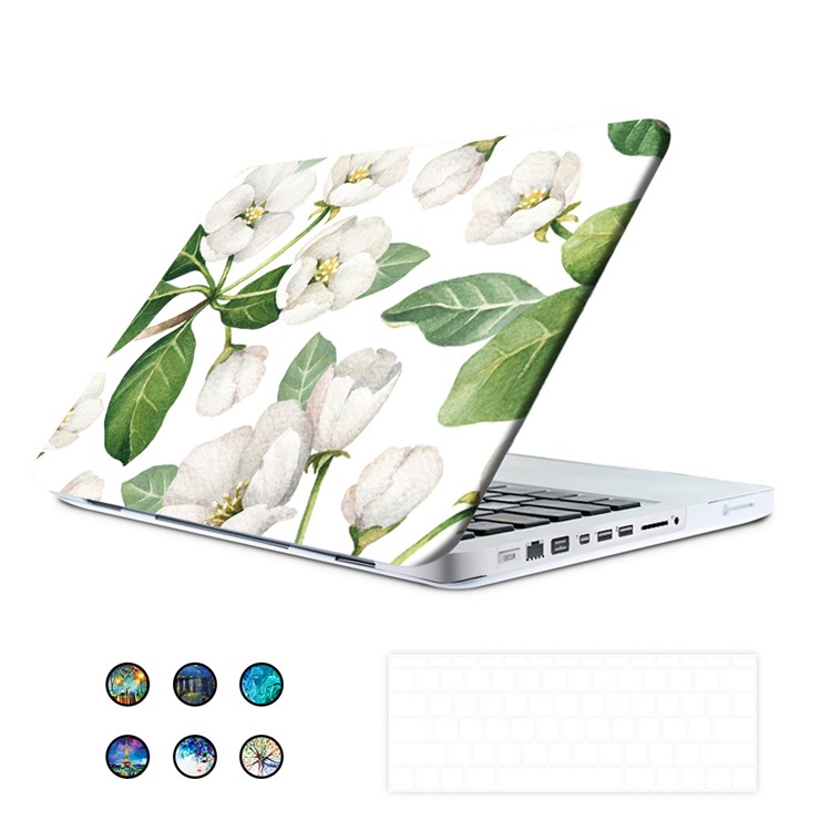 3D Flows Pattern Hard Case + US Version Silicone Keyboard Film + Screen Protector for MacBook Pro 13-inch (2016) A1706 A1708-8