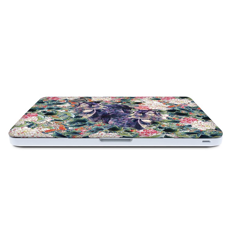 3D Flowers and Sika Deer Pattern Hard Case + Screen Protector + US Version Silicone Keyboard Film for MacBook Pro 15.4 inch with Retina Display-7