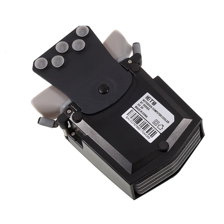 IETS GT100 Cooler Exhaust Intelligent Fan USB Air Extracting Turbo Radiator for Laptop - Black-4