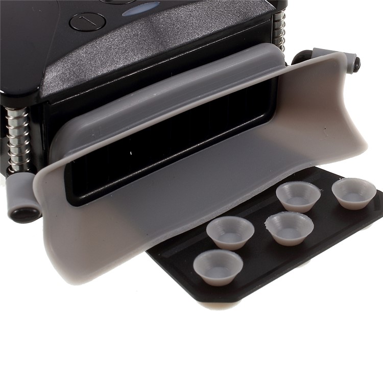 IETS GT102 LED Display USB High Speed Cooling Fan Cooler Air Extracting Turbo Radiator for Laptop - Black-3