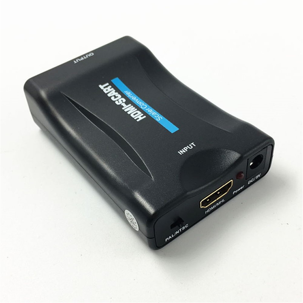 HDMI Zu SCART Adapter 1080p Video Audio Konverter Scaler Smartphone STB DVD Video Audio HDMI Konverter-2