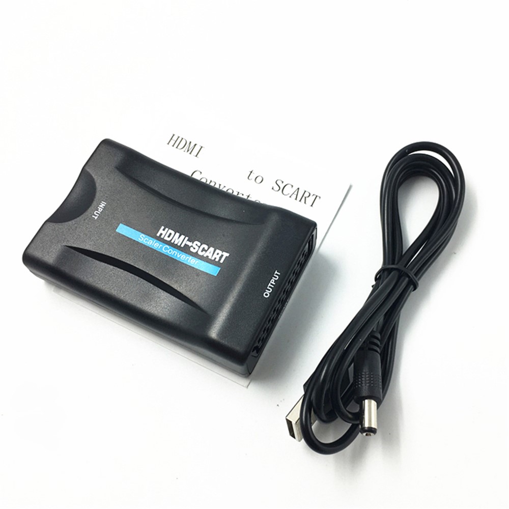 HDMI Zu SCART Adapter 1080p Video Audio Konverter Scaler Smartphone STB DVD Video Audio HDMI Konverter-4