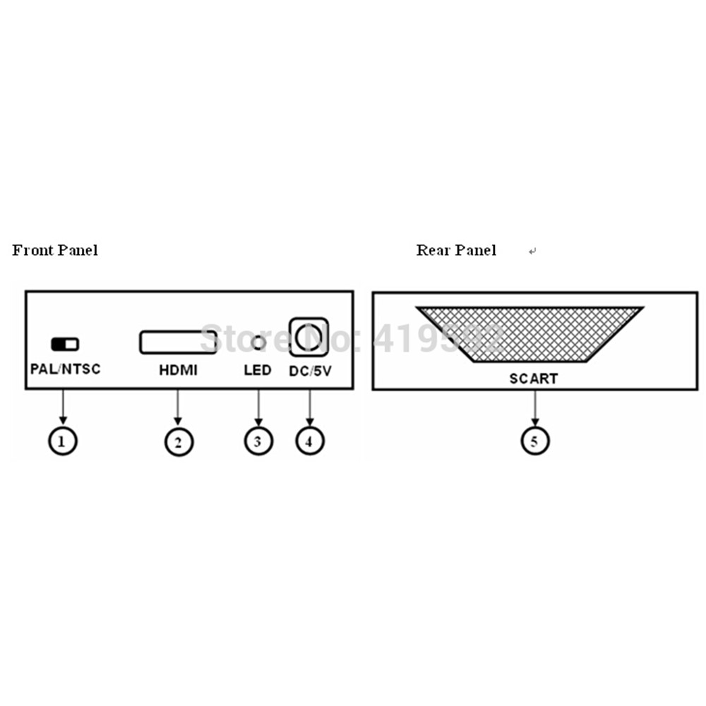 HDMI Zu SCART Adapter 1080p Video Audio Konverter Scaler Smartphone STB DVD Video Audio HDMI Konverter-6