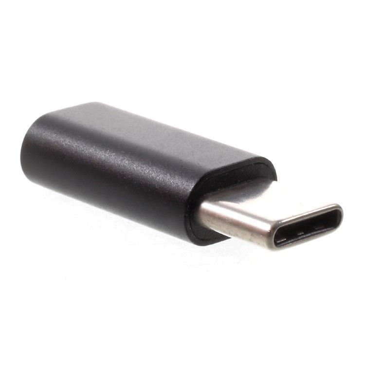 Male Type-C to Micro USB Female Converter Adapter for Samsung Huawei etc - Black-2