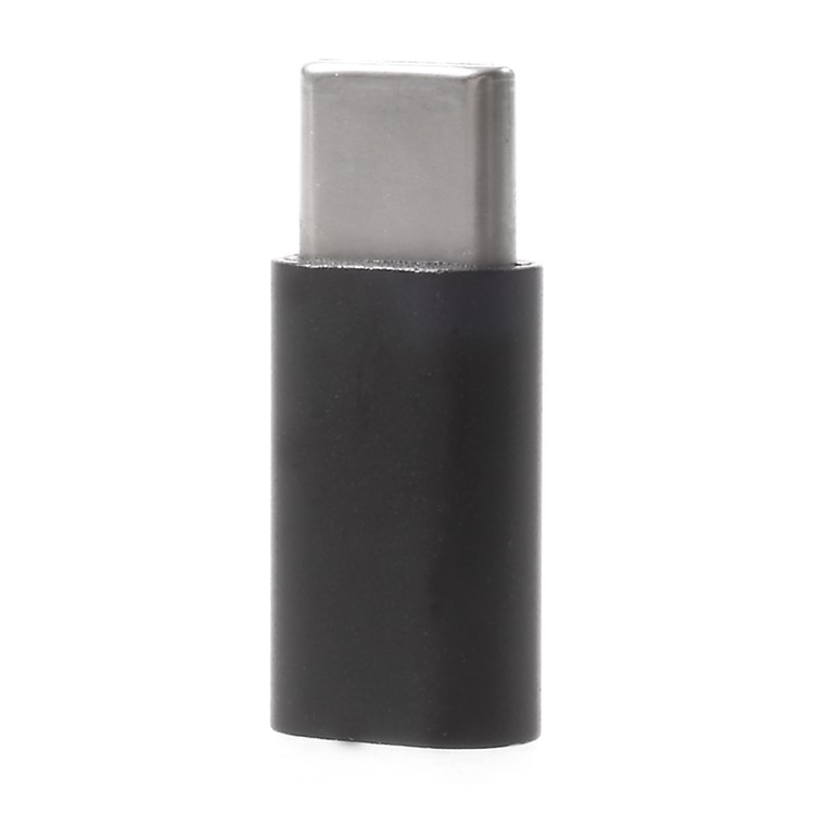 Male Type-C to Micro USB Female Converter Adapter for Samsung Huawei etc - Black-4