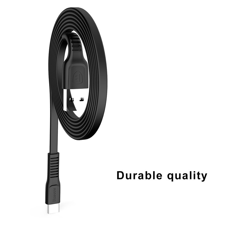 BASEUS Tough Serie 2A USB Kabeltyp-C Daten Sync Charge für Galaxy A7 (2017), etc. (1m) - Schwarz-6