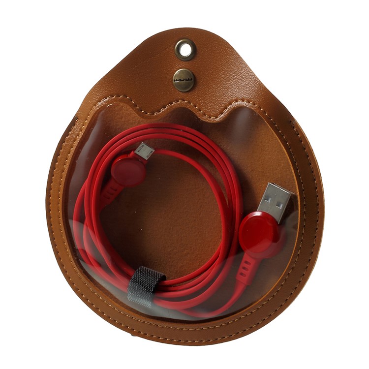 WUW-X40 1M Candy Series Micro USB Data Sync Charging Cord Cable for Samsung Huawei etc - Red-10