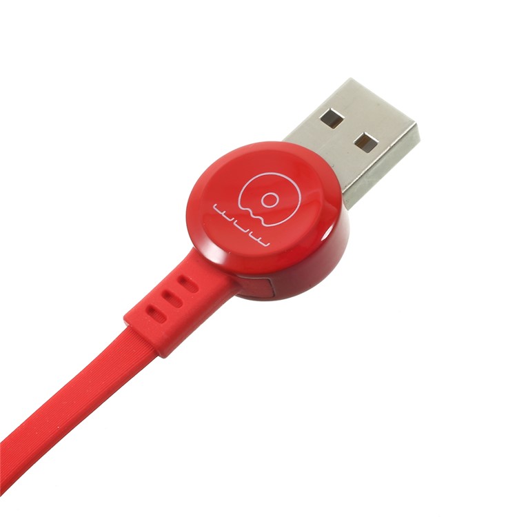 WUW-X40 1M Candy Series Micro USB Data Sync Charging Cord Cable for Samsung Huawei etc - Red-8