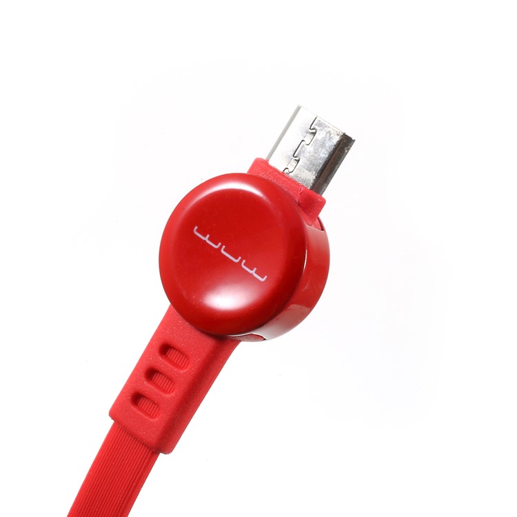 WUW-X40 1M Candy Series Micro USB Data Sync Charging Cord Cable for Samsung Huawei etc - Red-9