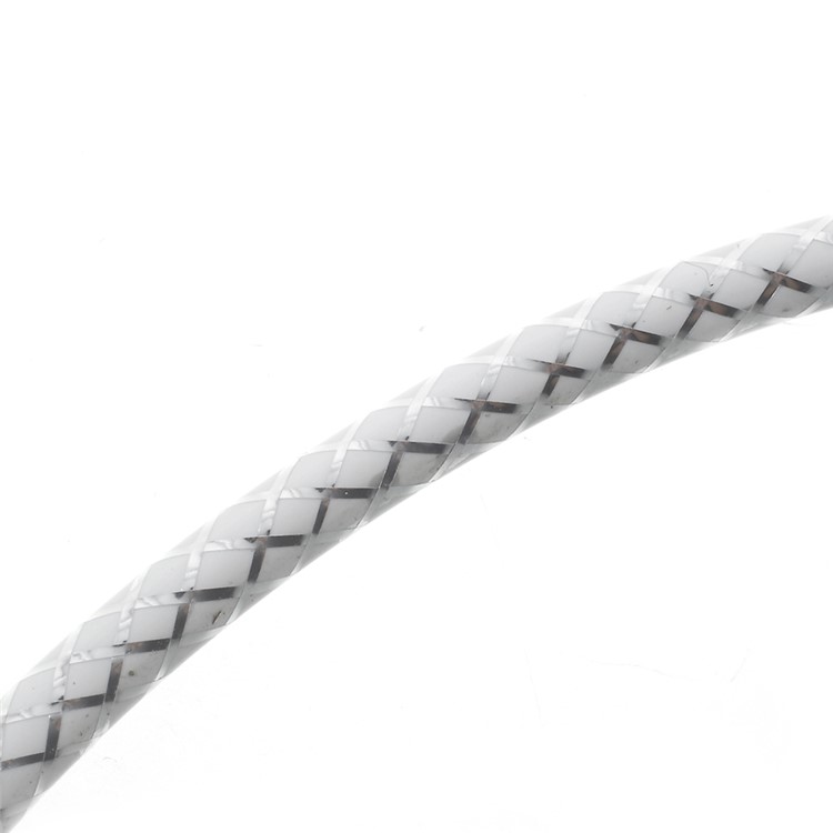 WUW X46 1M 2.4A LED Light Type-C USB Data Sync Charging Cable for for Samsung S8 / OnePlus 5 etc - Silver-8