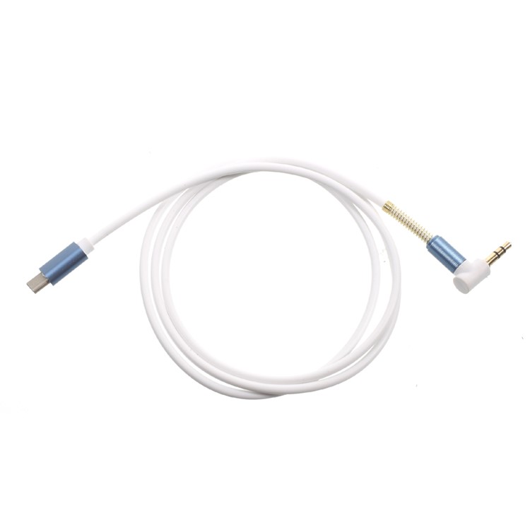 Tipo-C Cable de audio Tipo-C macho a cable de audio enchufable de 3.5 mm para Samsung Note 8 / S8, etc. - Azul-6