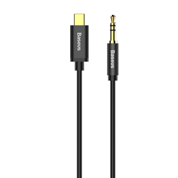 Basis M01 Typ-C Bis 3,5 Mm AUX-Audiokabel-Erweiterung Audiokabel 1.2M - Schwarz-2
