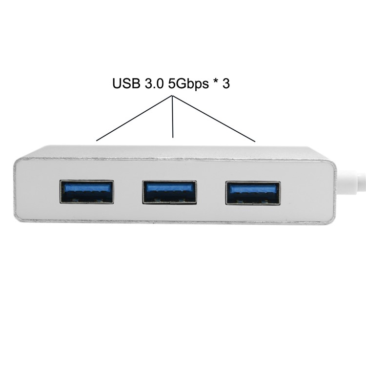 USB-C USB 3.1 Type-C to HDMI Digital AV & VGA & USB HUB OTG Adapter for Laptop Macbook Pro-7