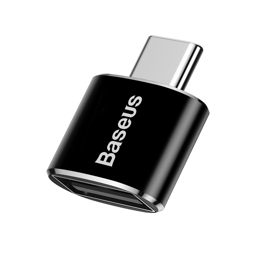 Baseus Mini USB Fêmea Para Conversor Adaptador Masculino Tipo c - Preto-3