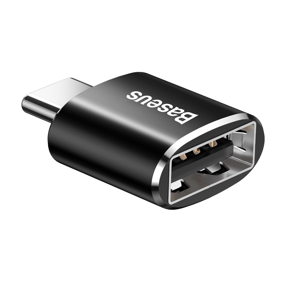 Baseus Mini USB Hembra a Tipo c Converter de Adaptador Masculino Tipo c - Negro-5