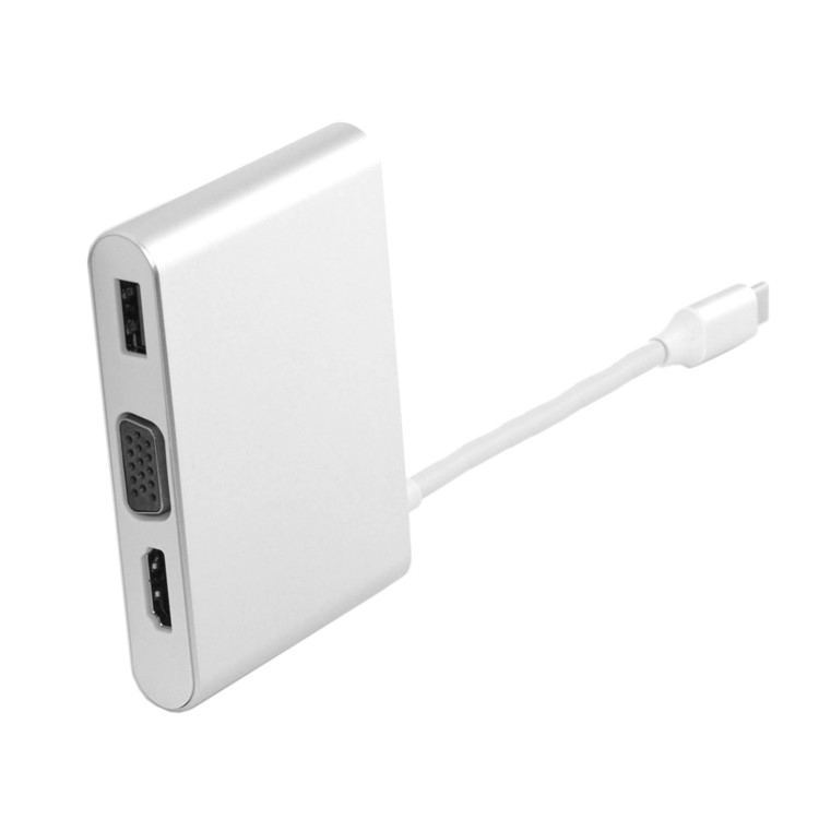 USB-C USB 3.1 Type-C to HDMI & VGA & USB HUB OTG & Ethnernet & PD Charger Dock Adapter for Laptop-11