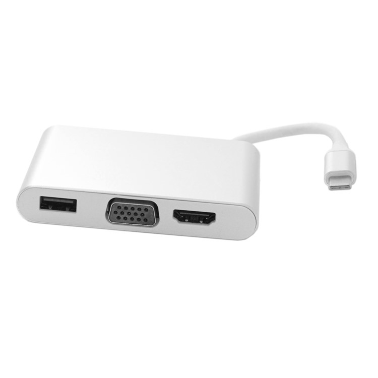 USB-C USB 3.1 Type-C to HDMI & VGA & USB HUB OTG & Ethnernet & PD Charger Dock Adapter for Laptop-16