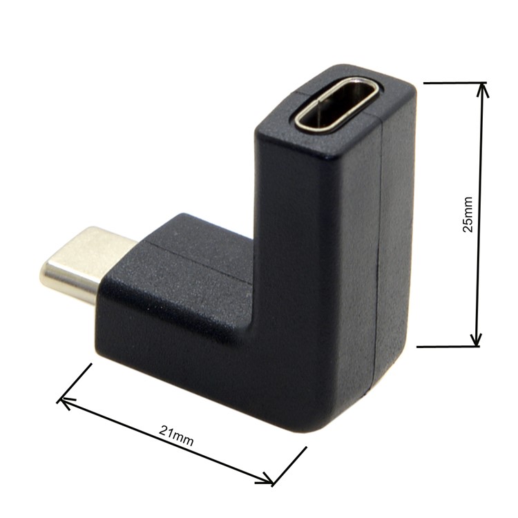 90 Degree Up or Down Angled USB 3.1 Type-C Male to Female Extension Adapter for Laptop & Tablet & Mobile Phone-8