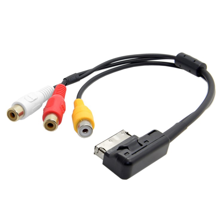 AMI MMI to 3 RCA Audio Video Cable Female DVD Video and Audio Input Cable for Audi A1 A7 A8 VW Car-3