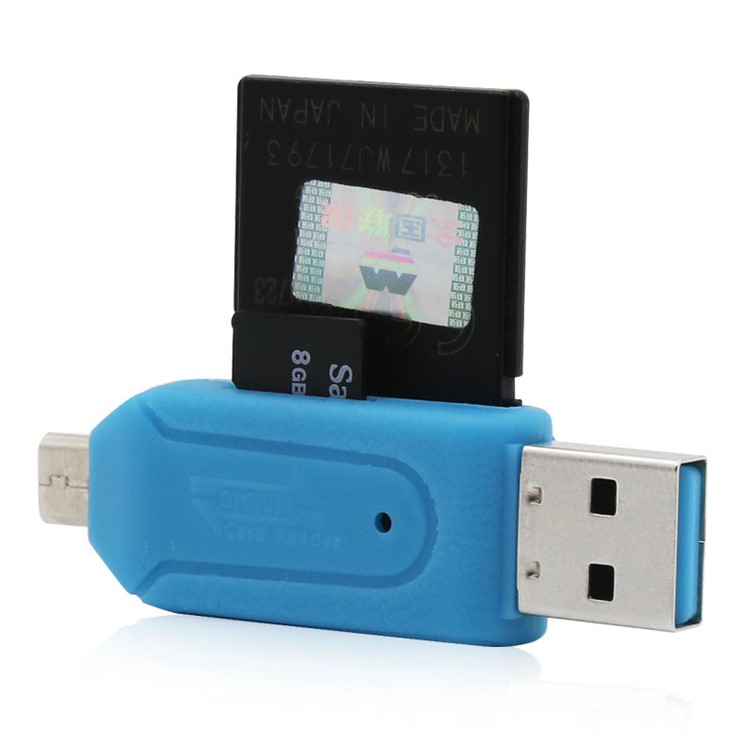Universal Micro USB OTG TF/SD Card Reader Phone Extension Headers Micro USB OTG Adapter-6