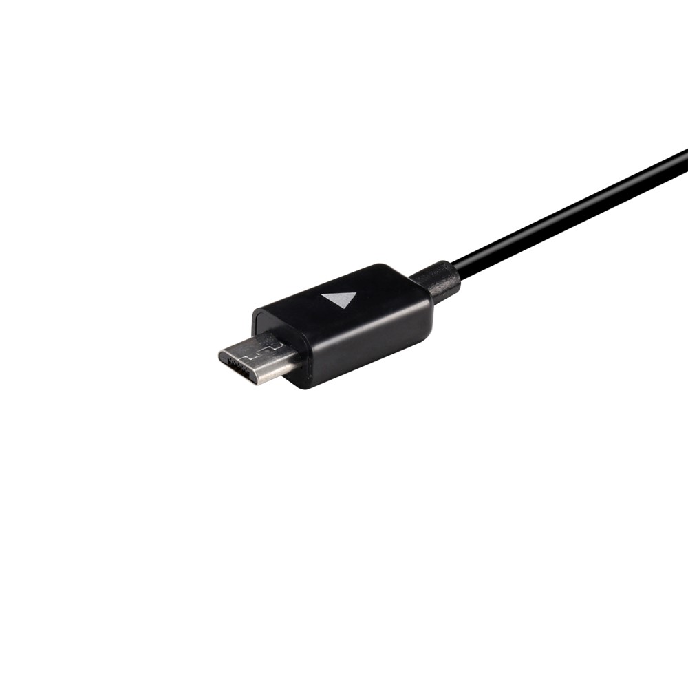 2pcs/set Micro da Maschio USB su Micro USB Maschio di Ricarica Dei Dati Per i Dati Per Samsung Huawei LG - Nero-2