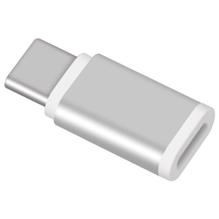 MOMAX 5V 3A Type-C Male to Micro USB Female Adapter for Galaxy S8/Huawei P10 etc. - Silver Color-3