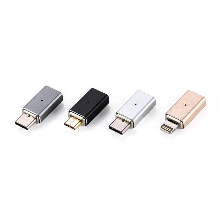 Magnetic Quick Connect Micro USB Head Converter for Micro USB Data Sync Charge Cable - Rose Gold Color-5